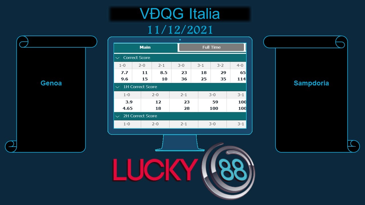 LUCKY88 Genoa vs Sampdoria , Soi kèo bóng đá hôm nay 11/12/2021, VĐQG Italia