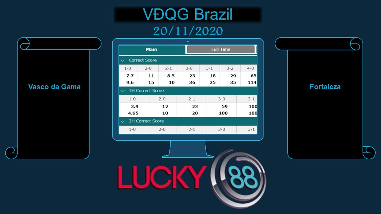 LUCKY88 Vasco da Gama vs Fortaleza, Soi kèo bóng đá hôm nay 20/11/2020, VĐQG Brazil