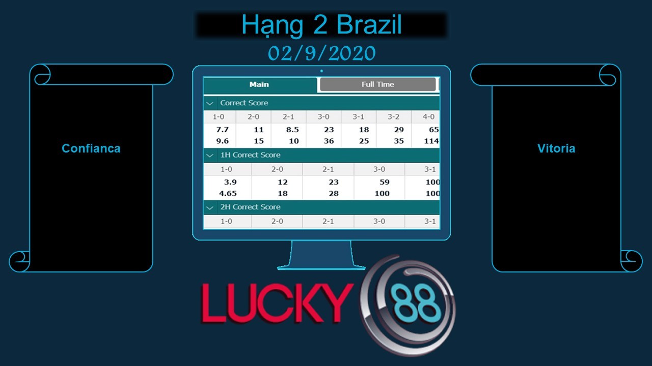 LUCKY88 Confiança vs Vitória, Soi kèo bóng đá hôm nay 02/09/2020, Hạng 2 Brazil