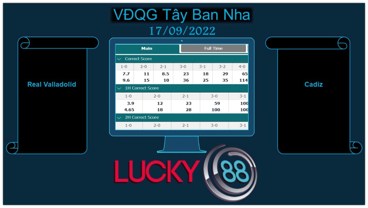 LUCKY88 Real Valladolid vs Cadiz, Soi kèo bóng đá hôm nay 17/09/2022, VĐQG Tây Ban Nha