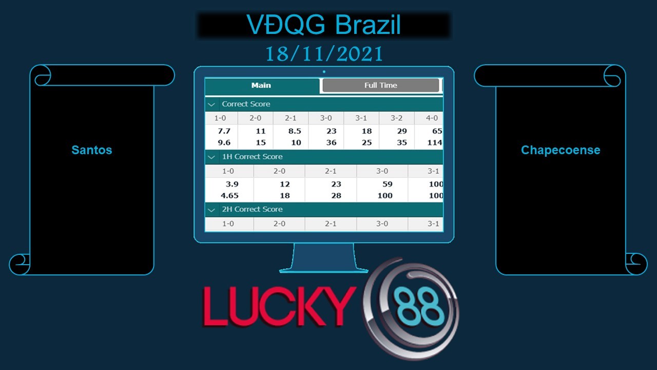 LUCKY88 Santos vs Chapecoense , Soi kèo bóng đá hôm nay 18/11/2021, VĐQG Brazil